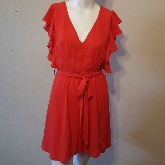 Socialite Ruffle Sleeve Dress Size S - Picture 2 of 8